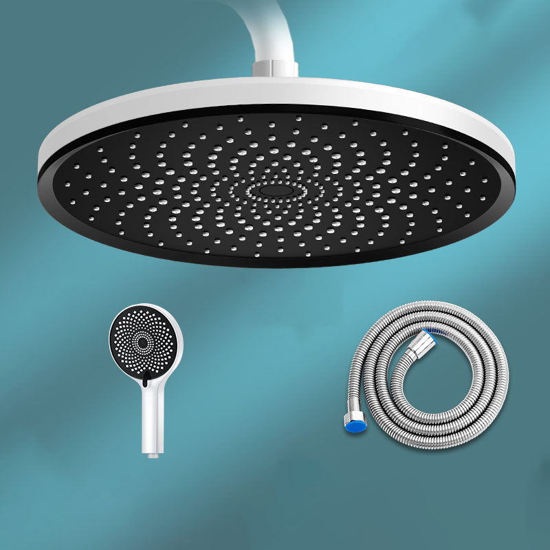 Lisslune | Round Fixed Shower Head High Flow Aerated Wall Mount Shower Head