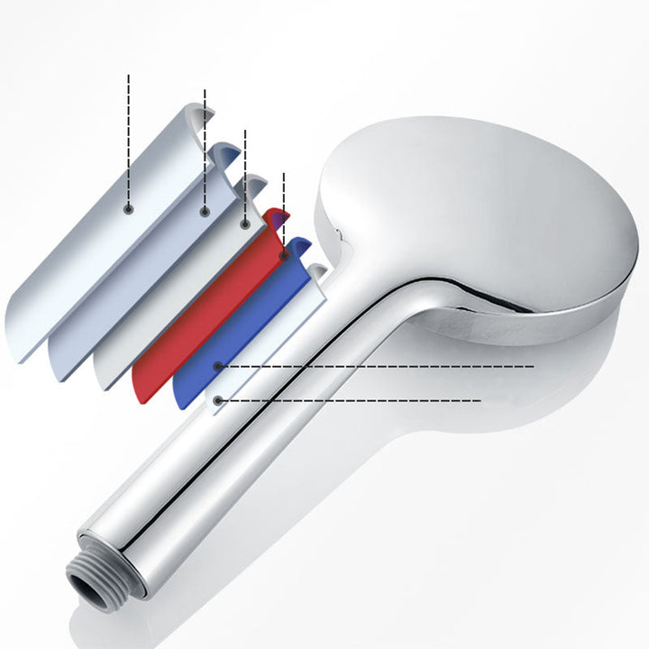 Lisslune | Round Handheld Shower Head with Self-Cleaning Wall-Mounted Shower Head