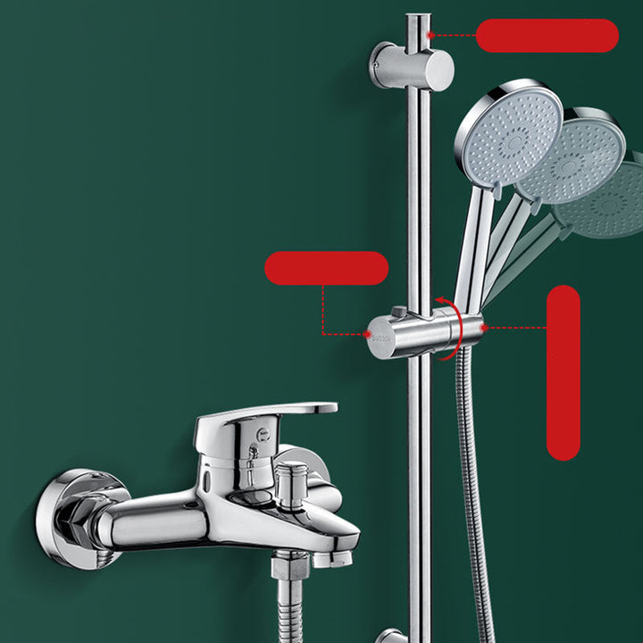 Lisslune | Round Handheld Shower Head with Self-Cleaning Wall-Mounted Shower Head