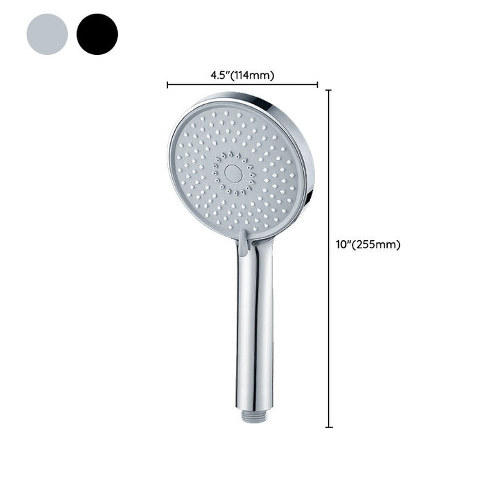 Lisslune | Round Handheld Shower Head with Self-Cleaning Wall-Mounted Shower Head