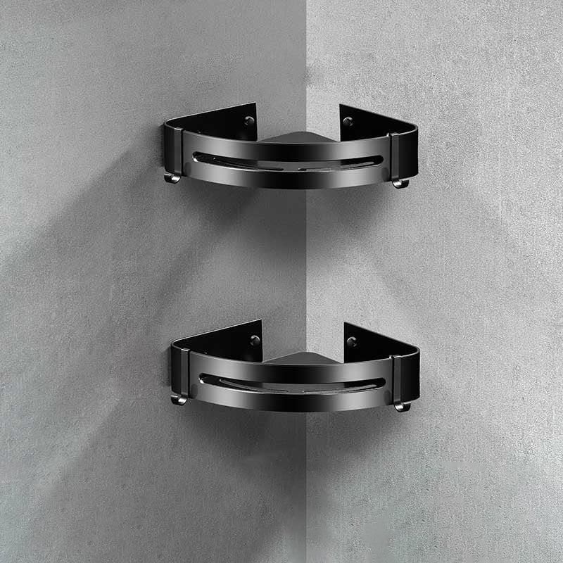 Lisslune | Modern Aluminum Bathroom Hardware Set Black Bathroom Accessories Set