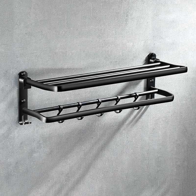 Lisslune | Modern Aluminum Bathroom Hardware Set Black Bathroom Accessories Set