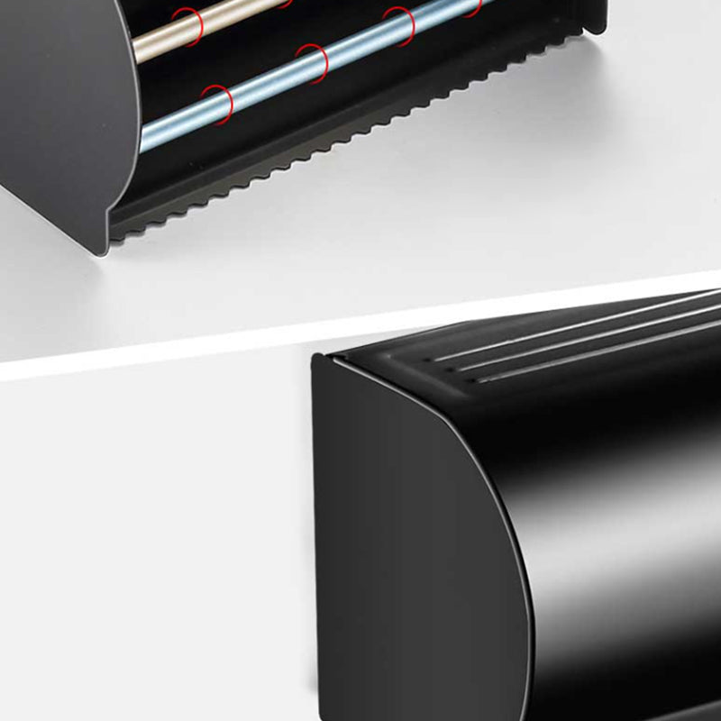 Lisslune | Modern Aluminum Bathroom Hardware Set Black Bathroom Accessories Set