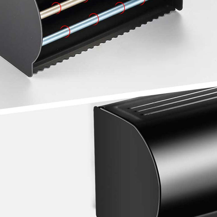 Lisslune | Modern Aluminum Bathroom Hardware Set Black Bathroom Accessories Set