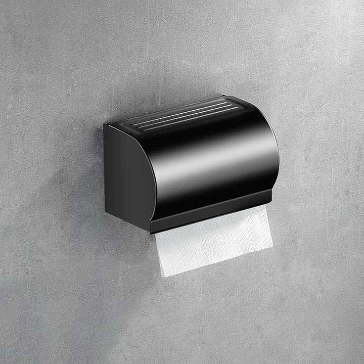 Lisslune | Modern Aluminum Bathroom Hardware Set Black Bathroom Accessories Set