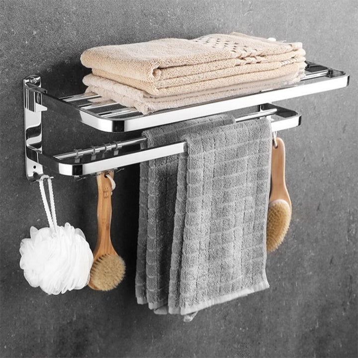 Lisslune | Modern Stainless Steel Bathroom Set Silver Bathroom Accessory Set