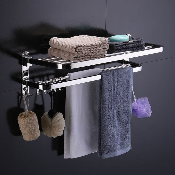 Lisslune | Modern Stainless Steel Bathroom Set Silver Bathroom Accessory Set