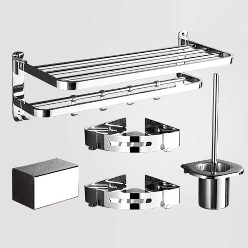 Lisslune | Modern Stainless Steel Bathroom Set Silver Bathroom Accessory Set