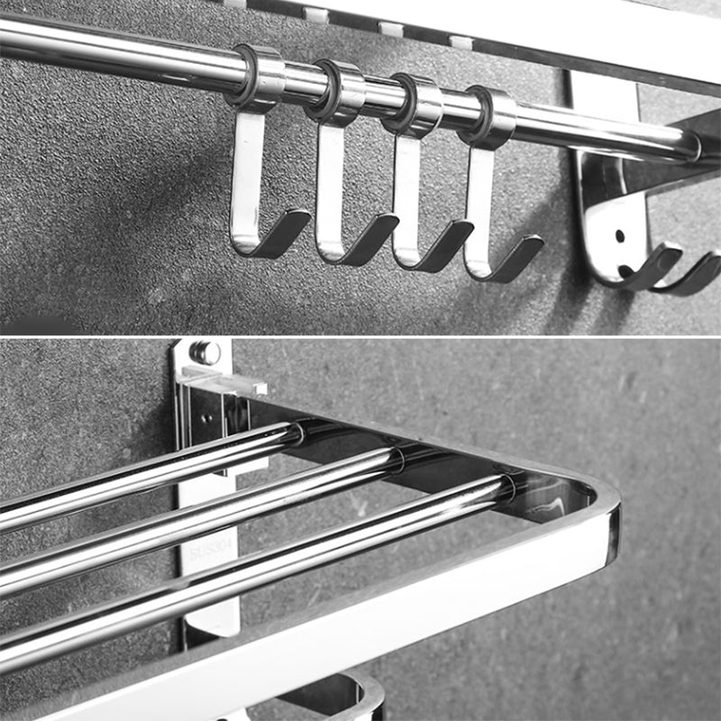 Lisslune | Modern Stainless Steel Bathroom Set Silver Bathroom Accessory Set