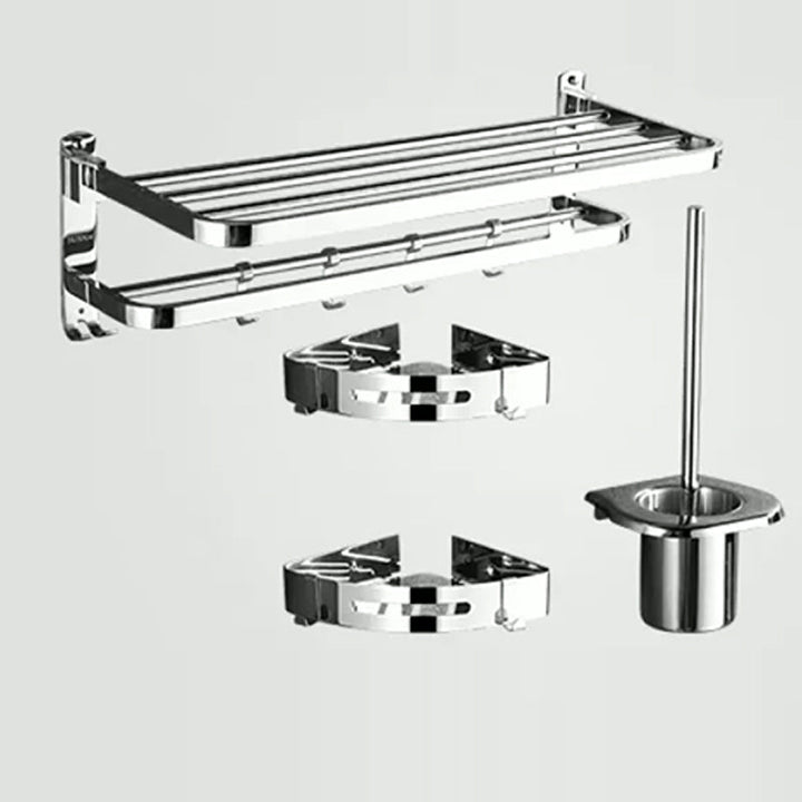 Lisslune | Modern Stainless Steel Bathroom Set Silver Bathroom Accessory Set
