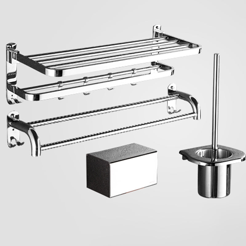 Lisslune | Modern Stainless Steel Bathroom Set Silver Bathroom Accessory Set