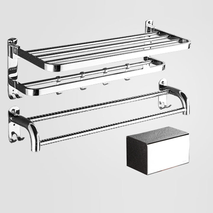 Lisslune | Modern Stainless Steel Bathroom Set Silver Bathroom Accessory Set