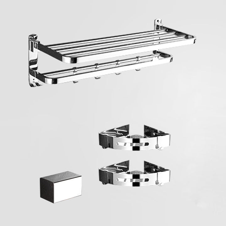 Lisslune | Modern Stainless Steel Bathroom Set Silver Bathroom Accessory Set