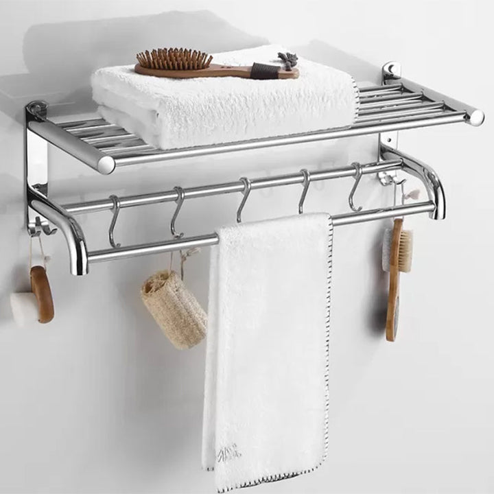 Lisslune | Modern Bathroom Accessory Set Stainless Steel Bathroom Shelf Bathroom Set
