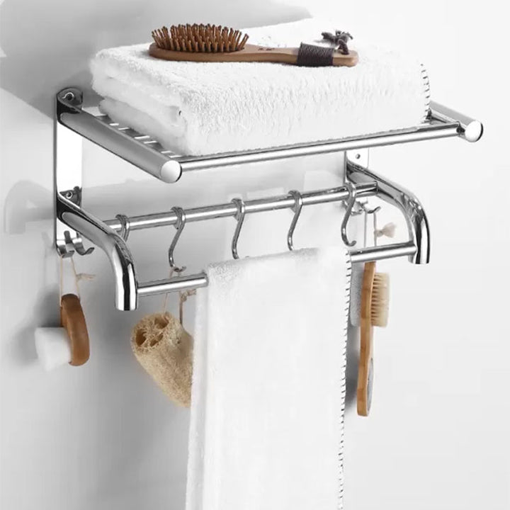 Lisslune | Modern Bathroom Accessory Set Stainless Steel Bathroom Shelf Bathroom Set