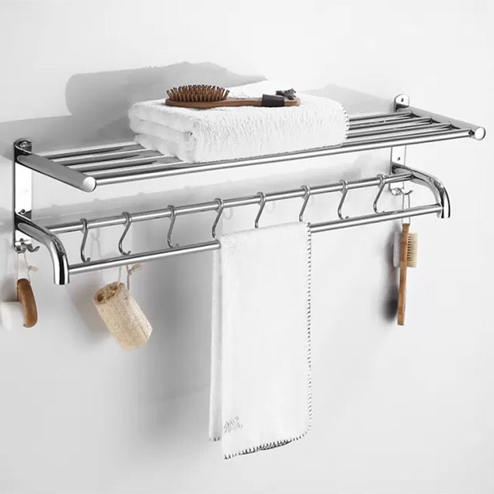 Lisslune | Modern Bathroom Accessory Set Stainless Steel Bathroom Shelf Bathroom Set