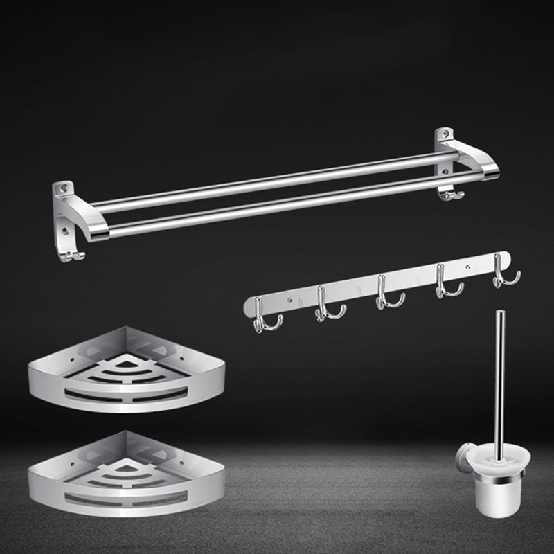 Lisslune | Modern Silver Bathroom Fixtures Set Metal Bathroom Accessories Kit