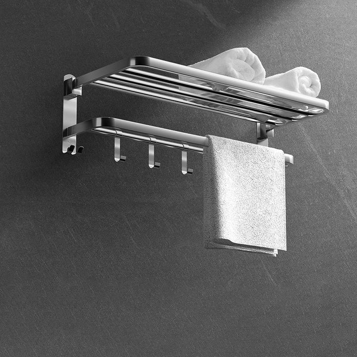 Lisslune | Modern Silver Bathroom Fixtures Set Metal Bathroom Accessories Kit