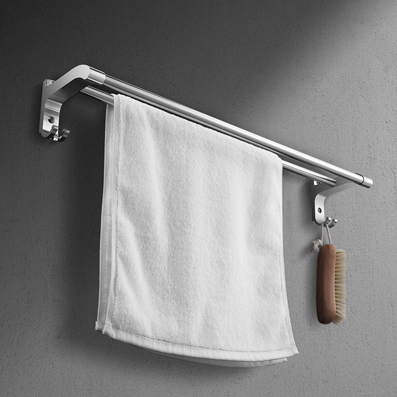 Lisslune | Modern Silver Bathroom Fixtures Set Metal Bathroom Accessories Kit