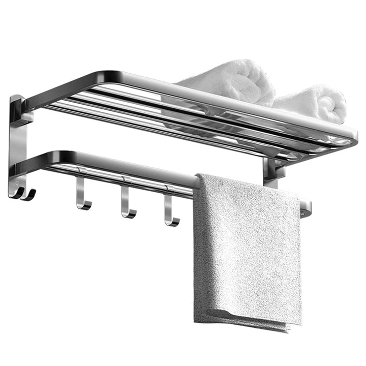 Lisslune | Modern Silver Bathroom Fixtures Set Metal Bathroom Accessories Kit