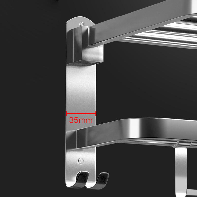 Lisslune | Modern Silver Bathroom Fixtures Set Metal Bathroom Accessories Kit