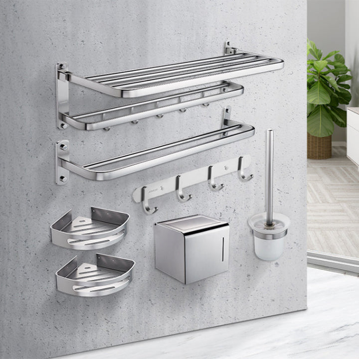 Lisslune | Modern Bathroom Accessory Set Paper Holder Bathroom Shelf Bathroom Hardware Set