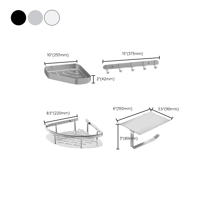 Lisslune | Modern Bathroom Accessory Set Paper Holder Bathroom Shelf Bathroom Hardware Set