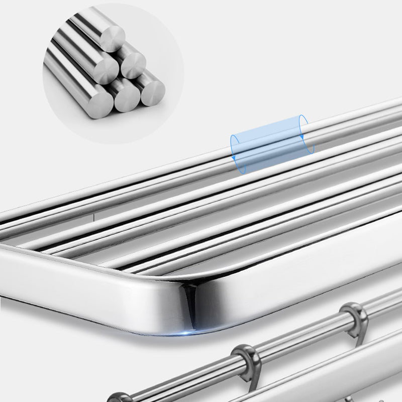 Lisslune | Modern Steel Bathroom Accessories Set Silver Bathroom Accessories Kit