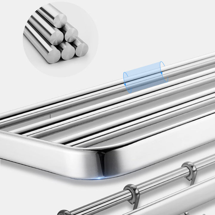Lisslune | Modern Steel Bathroom Accessories Set Silver Bathroom Accessories Kit