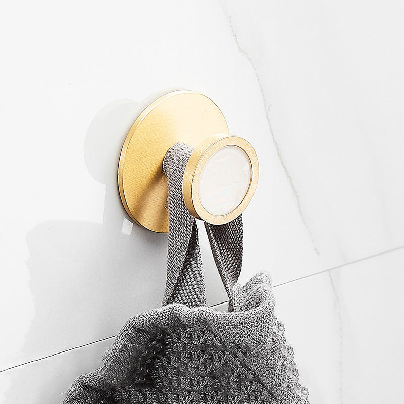 Lisslune | Marble & Brass Bathroom Accessories Set Golden Bathroom Accessories Kit