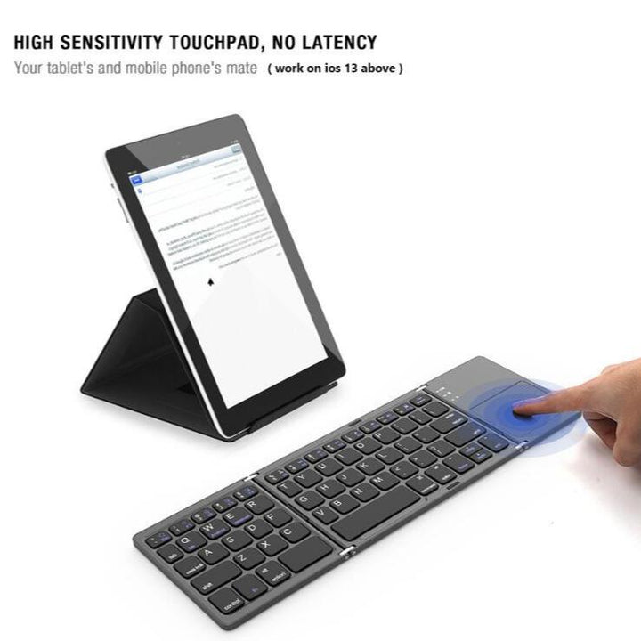 Lisslune | Wireless foldable Bluetooth keyboard, compact, foldable and ready for productivity