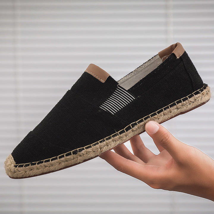 Lisslune | Boss Stylish Handmade Canvas Straw Shoes Summer Chic
