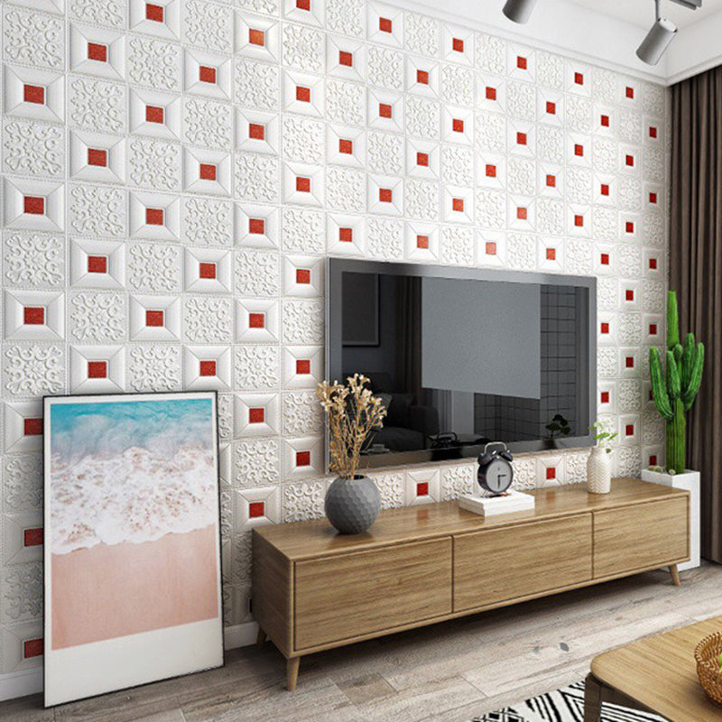 Lisslune | Modern wall covering foam 3D embossed peel and stick wall panel