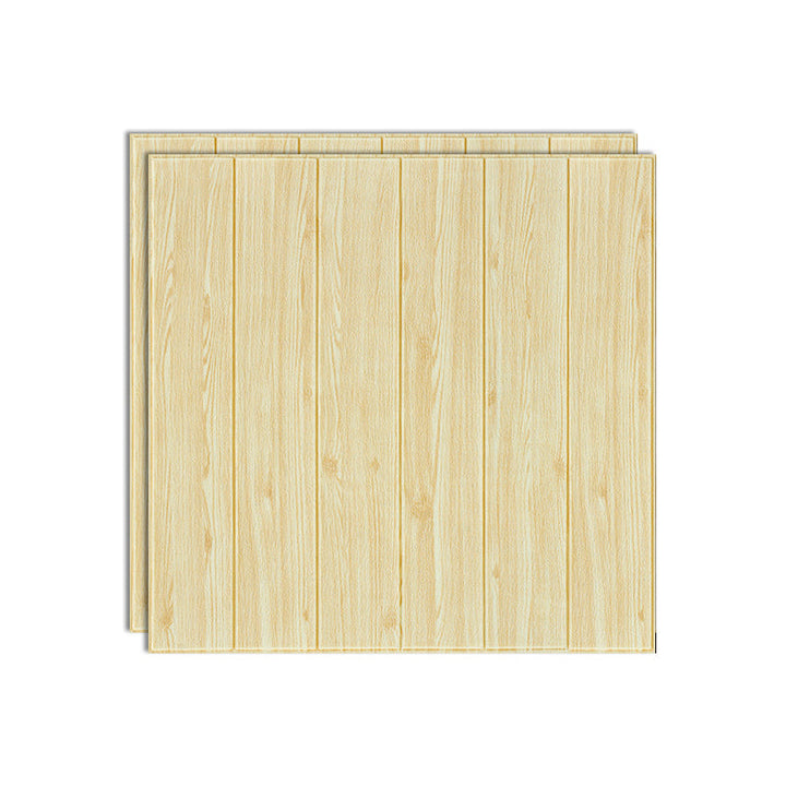 Lisslune | Wood look interior decor panels for peeling and sticking 3D relief wall cladding