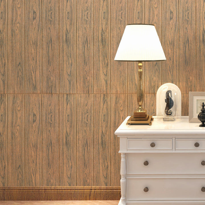Lisslune | Wood look interior decor panels for peeling and sticking 3D relief wall cladding