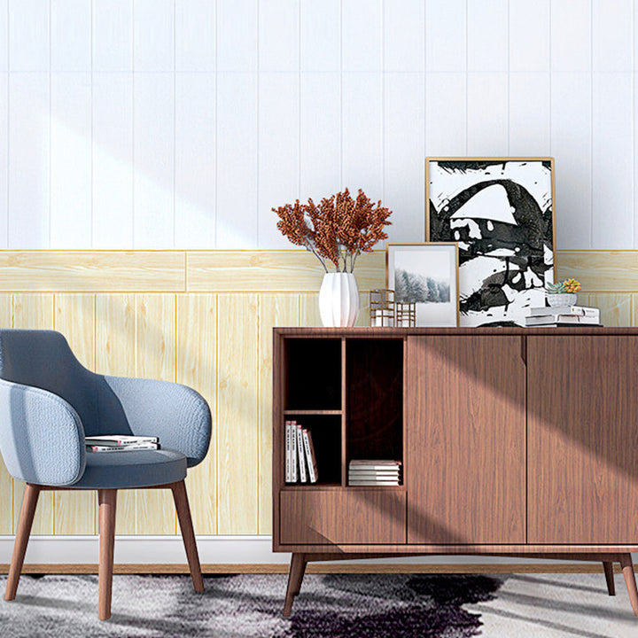 Lisslune | Wood look interior decor panels for peeling and sticking 3D relief wall cladding