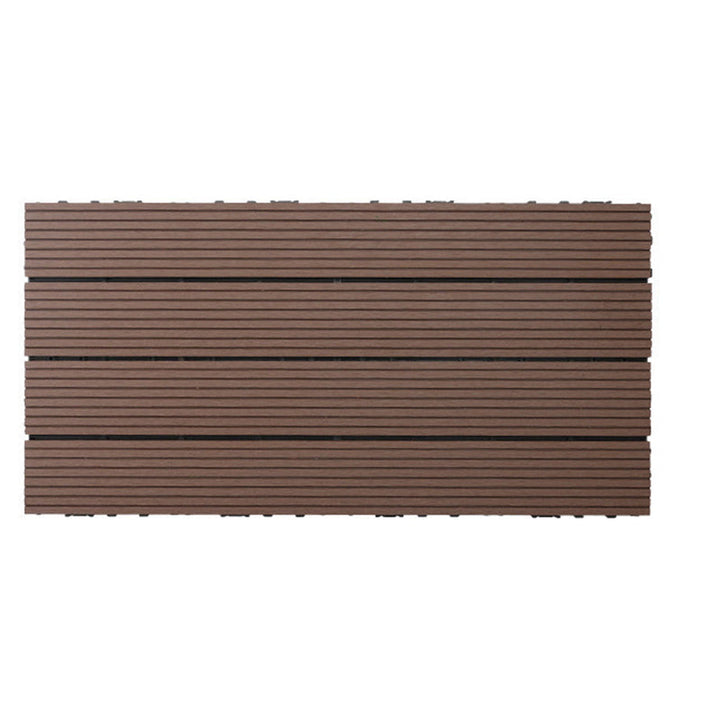 Lisslune | Wire brushed wooden floor tiles Click-Lock engineered wood for patio garden
