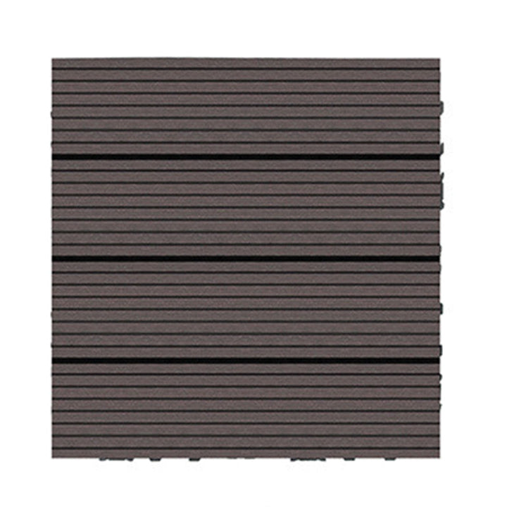 Lisslune | Wire brushed wooden floor tiles Click-Lock engineered wood for patio garden