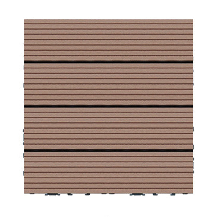 Lisslune | Wire brushed wooden floor tiles Click-Lock engineered wood for patio garden