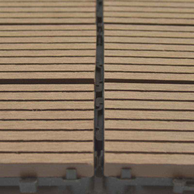Lisslune | Wire brushed wooden floor tiles Click-Lock engineered wood for patio garden