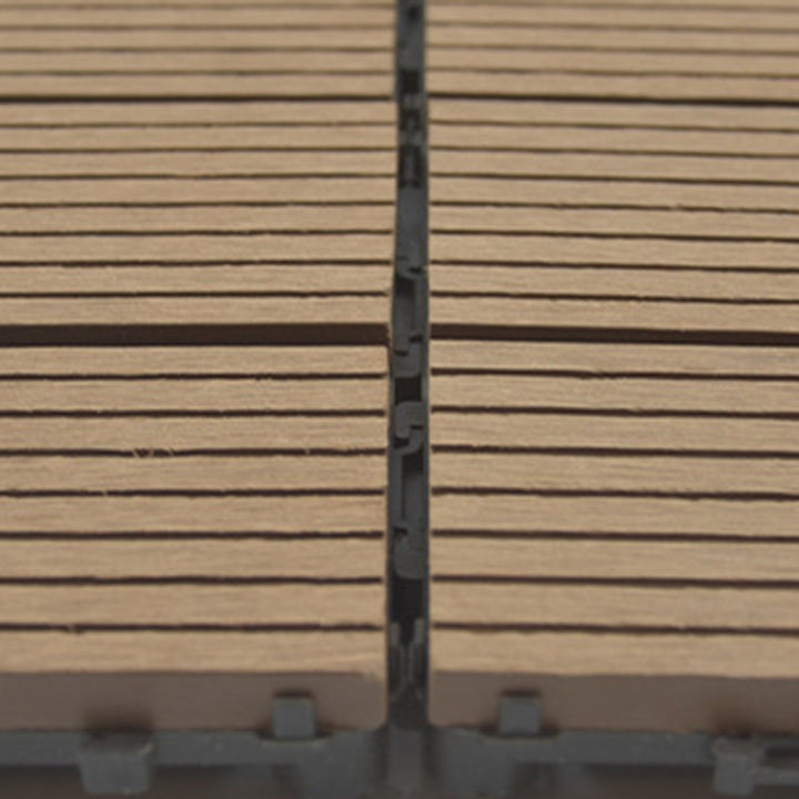 Lisslune | Wire brushed wooden floor tiles Click-Lock engineered wood for patio garden