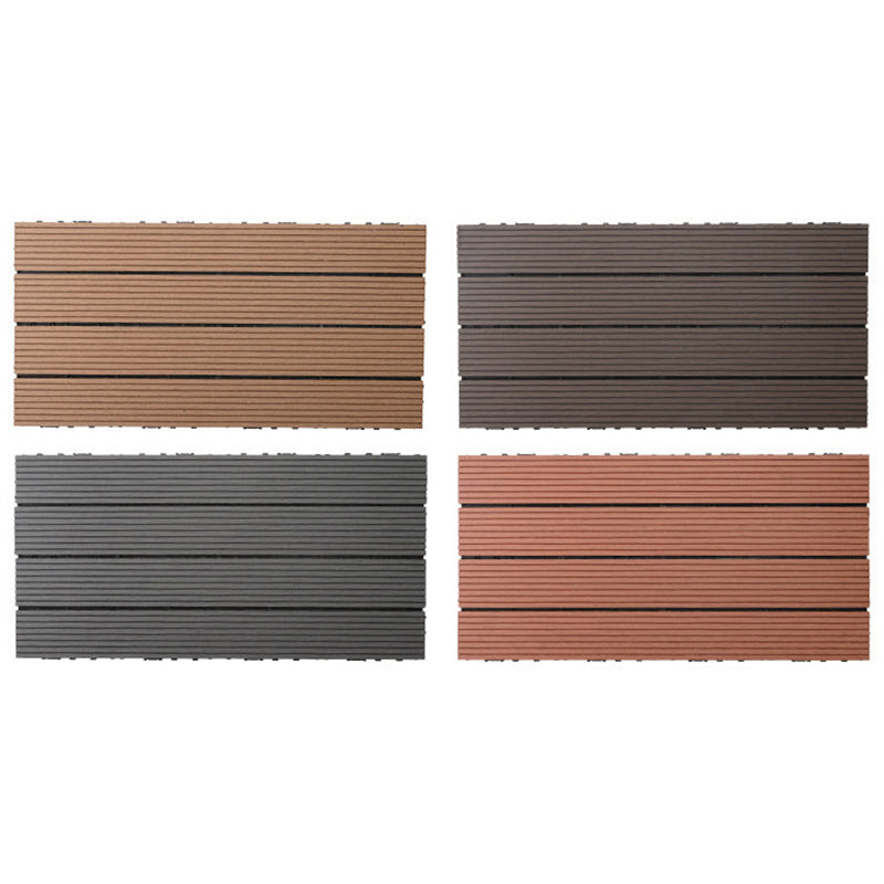 Lisslune | Wire brushed wooden floor tiles Click-Lock engineered wood for patio garden