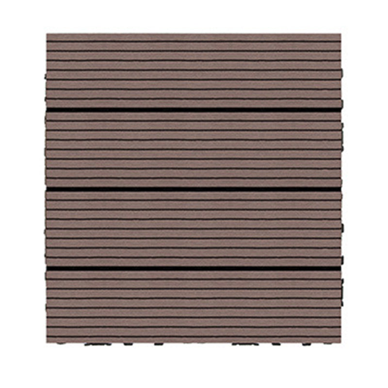 Lisslune | Wire brushed wooden floor tiles Click-Lock engineered wood for patio garden