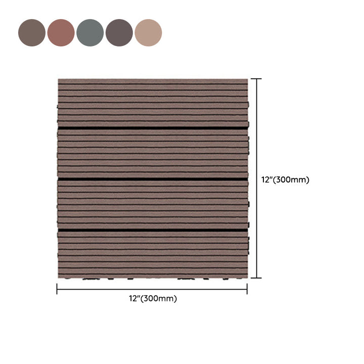 Lisslune | Wire brushed wooden floor tiles Click-Lock engineered wood for patio garden