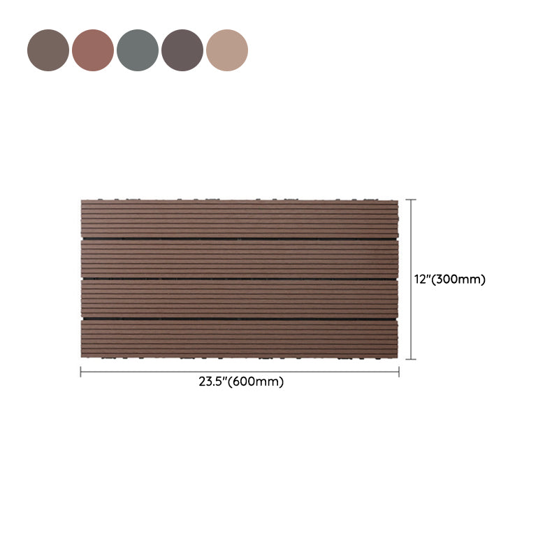 Lisslune | Wire brushed wooden floor tiles Click-Lock engineered wood for patio garden