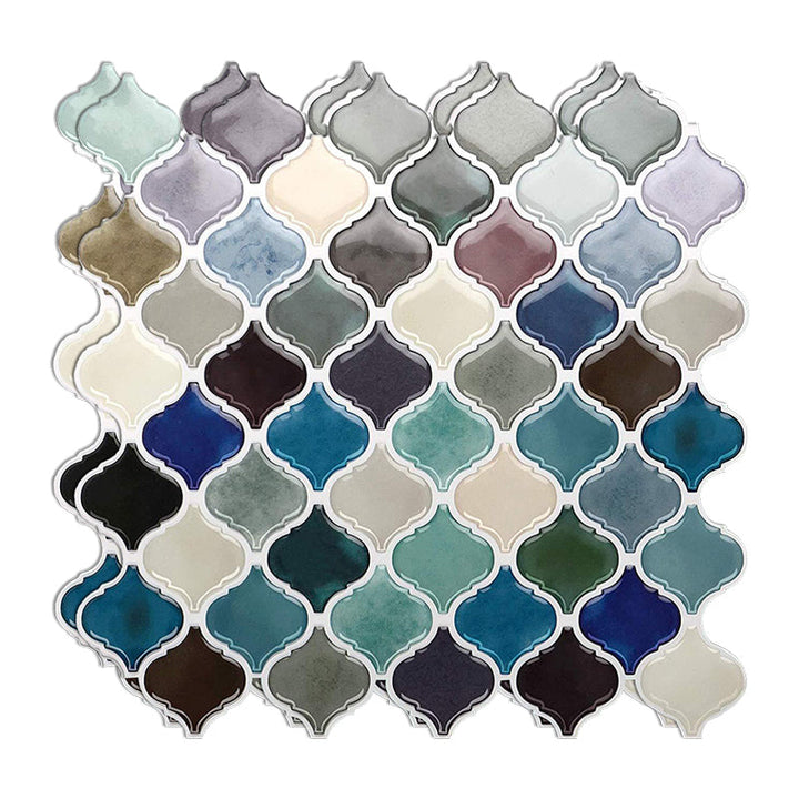 Lisslune | Modern Peel and Stick Backsplash Wall Tile PVC Peel & Stick Field Tile
