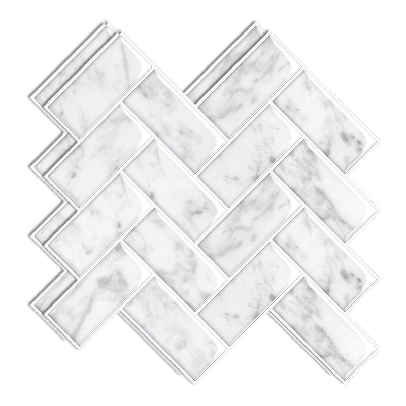 Lisslune | Modern Peel and Stick Backsplash Wall Tile PVC Peel & Stick Field Tile