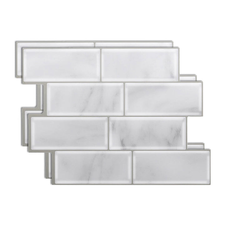 Lisslune | Modern Peel and Stick Backsplash Wall Tile PVC Peel & Stick Field Tile