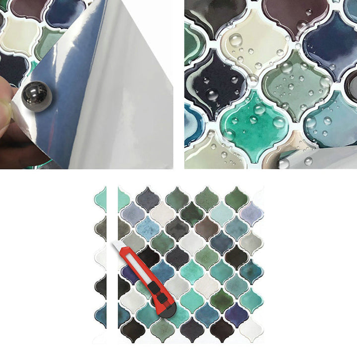 Lisslune | Modern Peel and Stick Backsplash Wall Tile PVC Peel & Stick Field Tile