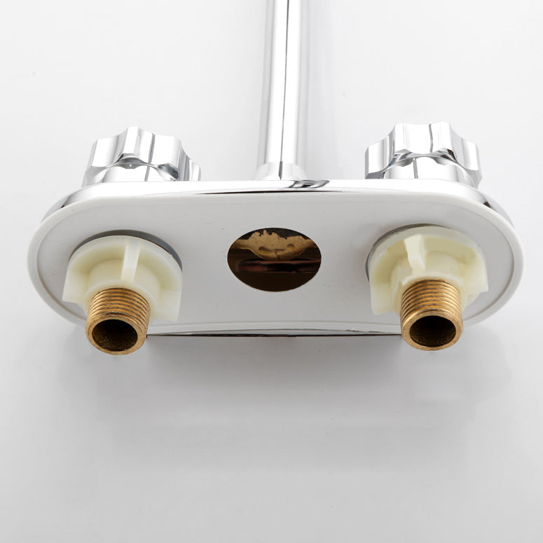 Lisslune | Knob Handle Brass Faucet High Arc Swivel Sink Faucet for Bathroom